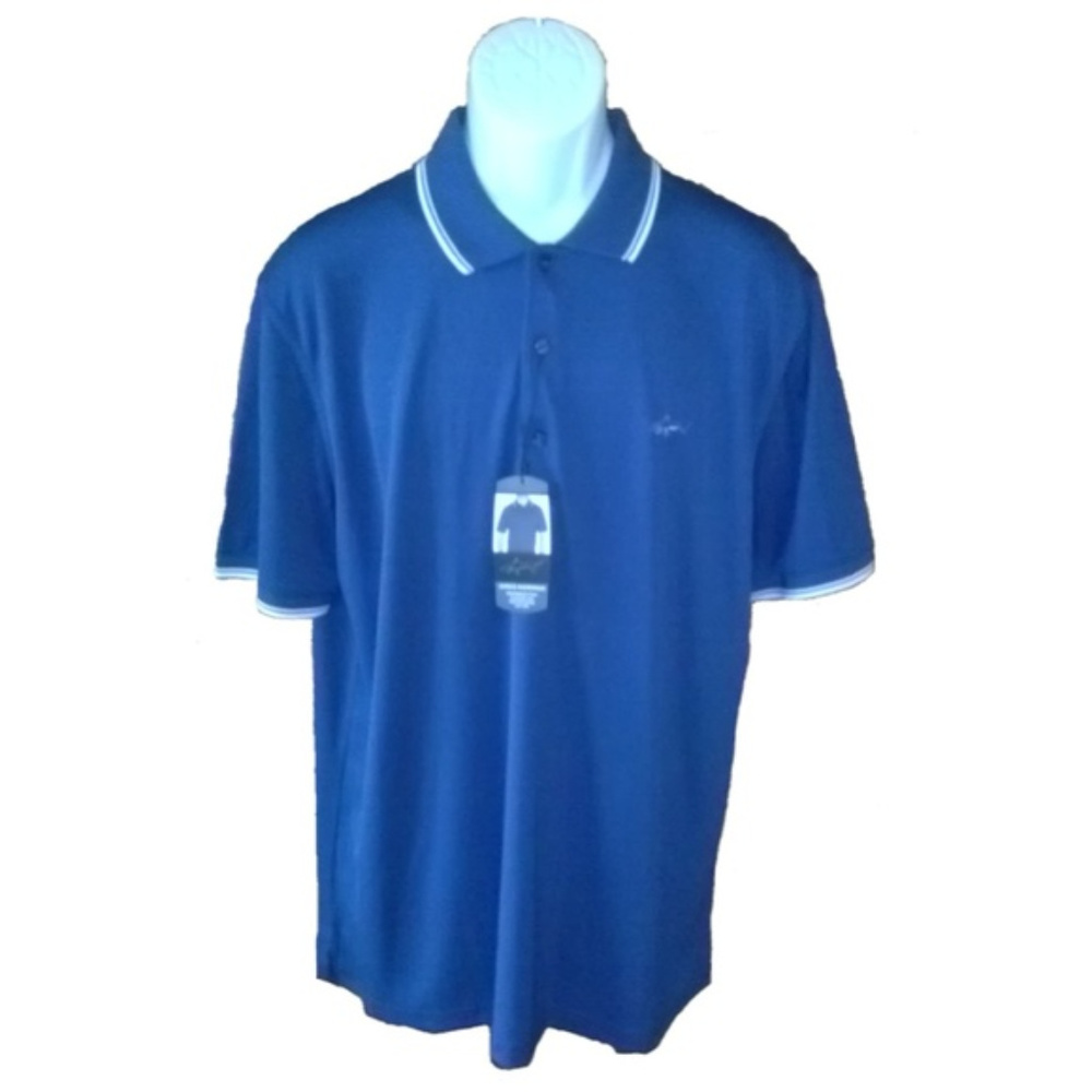 Greg Norman Play Dry Classic POLO Blue Large NWT